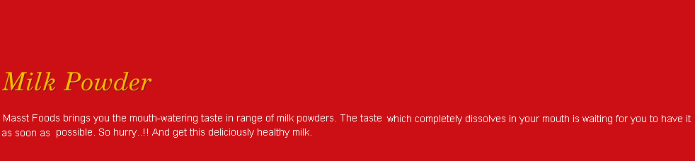 Milk Powder